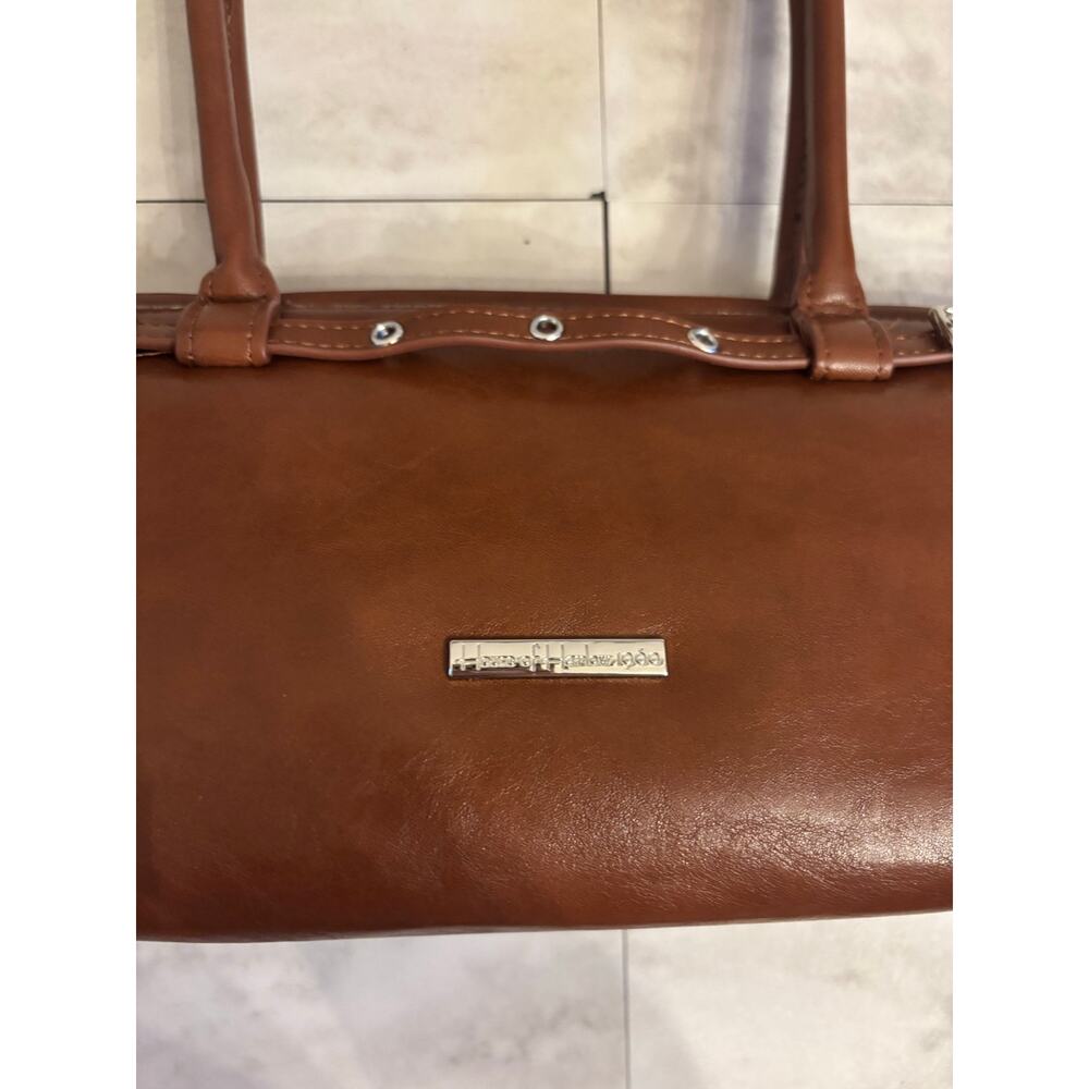 House Of Harlow Autumn Brown Vegan Leather Shoulder Bag Purse NWT Baguette - Picture 4 of 9